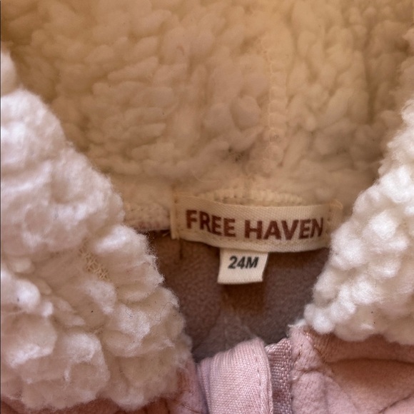 Cozy Quilted Pink Kids Footie with Hood - Picture 2 of 5